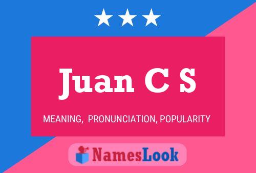 ملصق اسم Juan C S