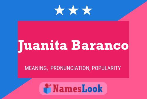 ملصق اسم Juanita Baranco