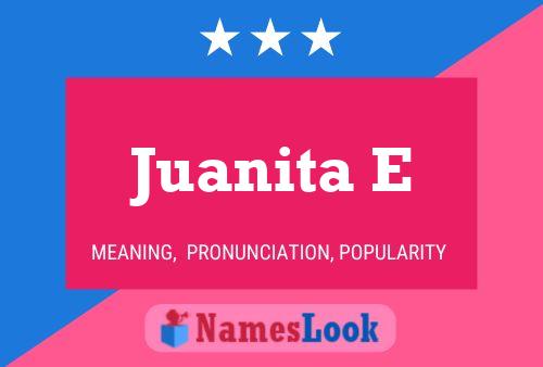 ملصق اسم Juanita E