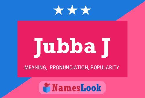 ملصق اسم Jubba J