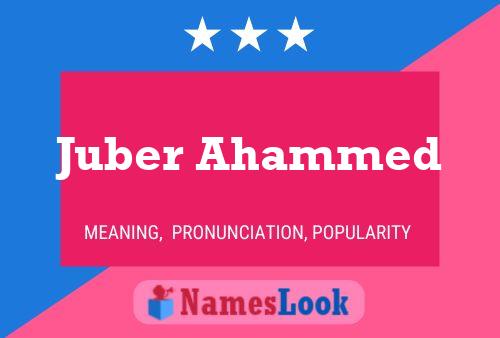 ملصق اسم Juber Ahammed