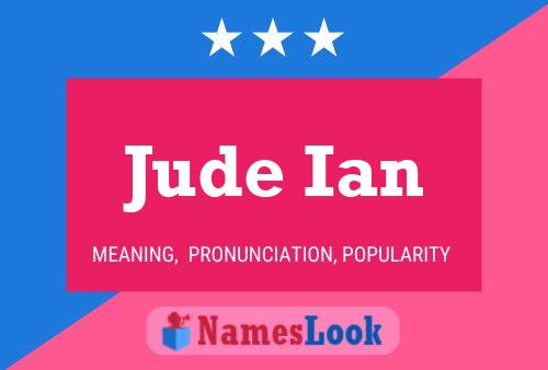 ملصق اسم Jude Ian