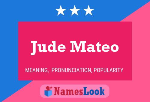 ملصق اسم Jude Mateo