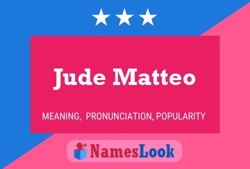 ملصق اسم Jude Matteo