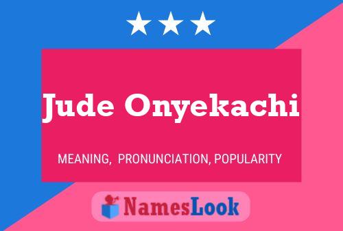 ملصق اسم Jude Onyekachi