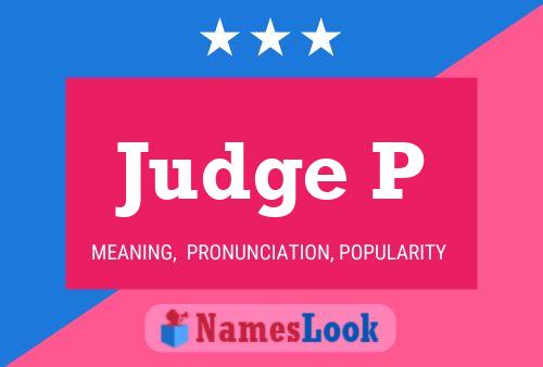 ملصق اسم Judge P