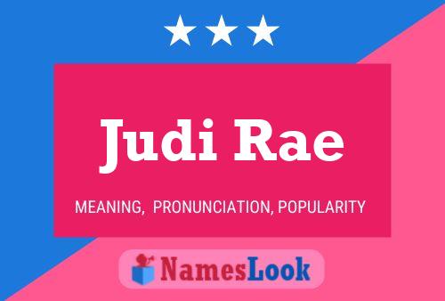 ملصق اسم Judi Rae