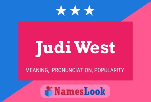 ملصق اسم Judi West