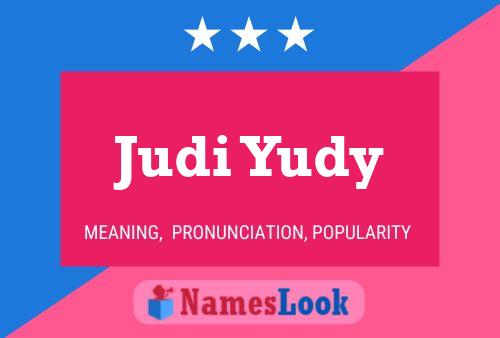 ملصق اسم Judi Yudy