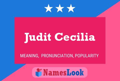 ملصق اسم Judit Cecilia