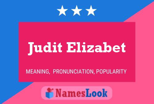 ملصق اسم Judit Elizabet