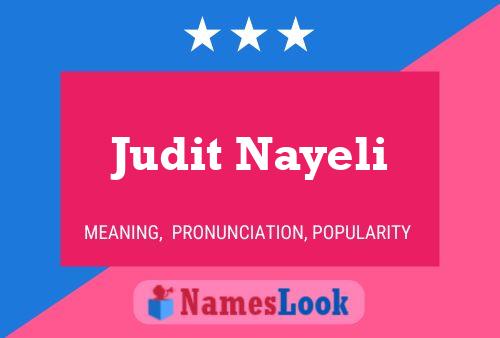 ملصق اسم Judit Nayeli