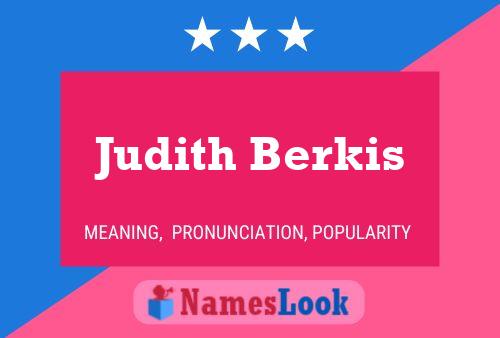 ملصق اسم Judith Berkis