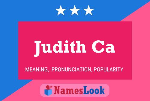 ملصق اسم Judith Ca