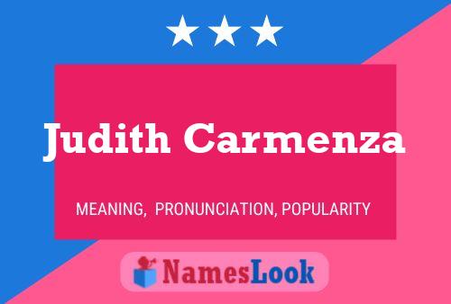 ملصق اسم Judith Carmenza