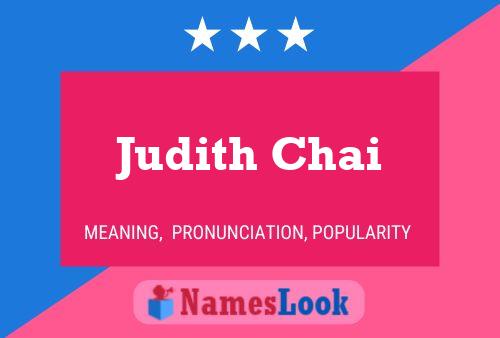 ملصق اسم Judith Chai