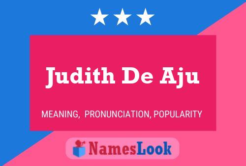 ملصق اسم Judith De Aju