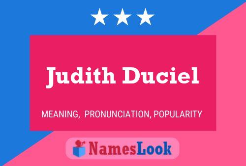 ملصق اسم Judith Duciel