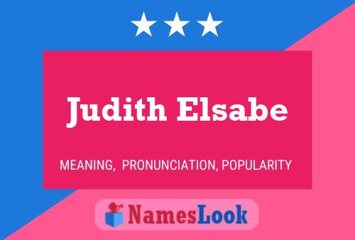 ملصق اسم Judith Elsabe