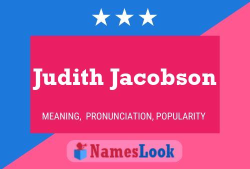 ملصق اسم Judith Jacobson