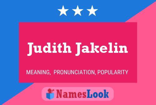 ملصق اسم Judith Jakelin