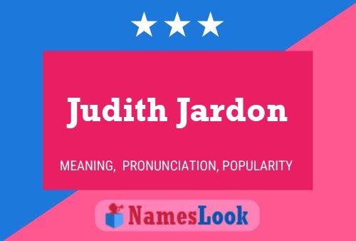 ملصق اسم Judith Jardon