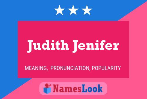 ملصق اسم Judith Jenifer