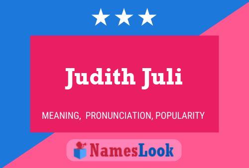 ملصق اسم Judith Juli