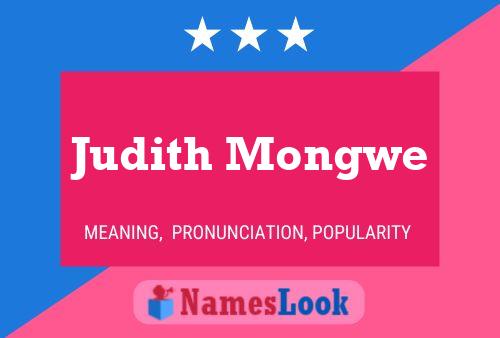 ملصق اسم Judith Mongwe