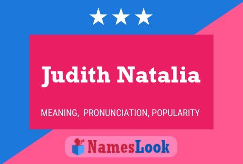 ملصق اسم Judith Natalia