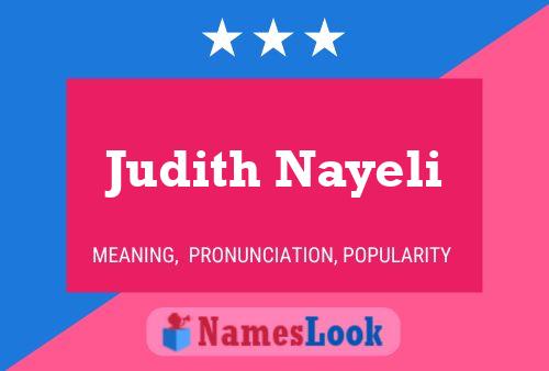 ملصق اسم Judith Nayeli