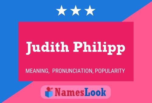 ملصق اسم Judith Philipp