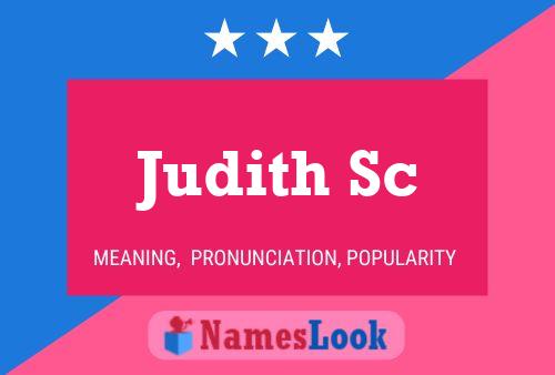 ملصق اسم Judith Sc