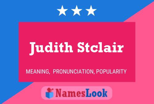 ملصق اسم Judith Stclair