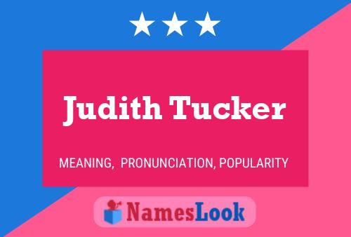 ملصق اسم Judith Tucker