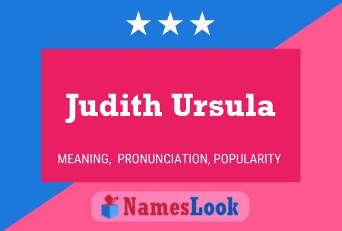 ملصق اسم Judith Ursula