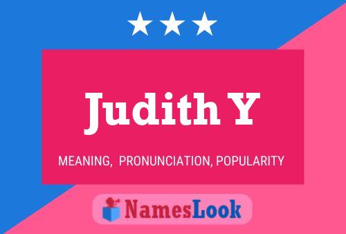 ملصق اسم Judith Y