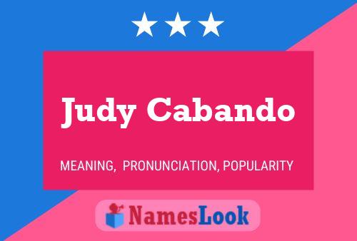 ملصق اسم Judy Cabando