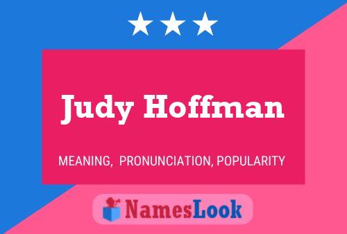 ملصق اسم Judy Hoffman