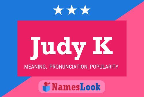 ملصق اسم Judy K