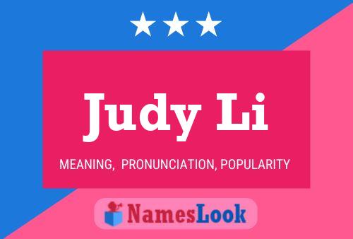 ملصق اسم Judy Li