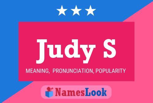 ملصق اسم Judy S