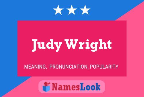 ملصق اسم Judy Wright