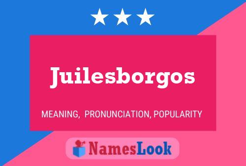 ملصق اسم Juilesborgos