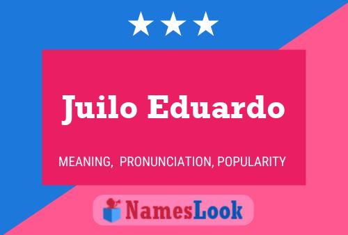 ملصق اسم Juilo Eduardo