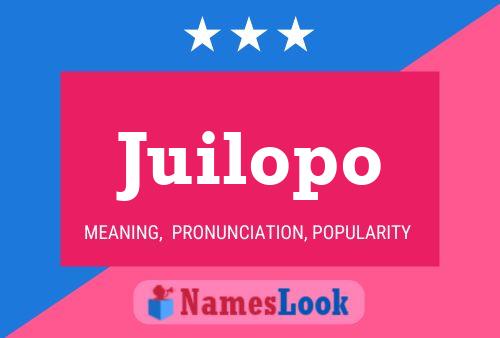 ملصق اسم Juilopo