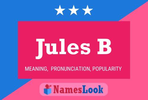 ملصق اسم Jules B