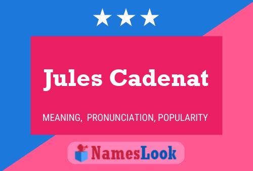 ملصق اسم Jules Cadenat