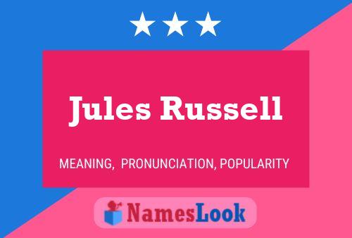 ملصق اسم Jules Russell