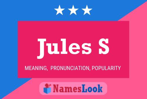 ملصق اسم Jules S